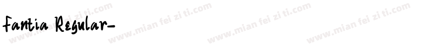 Fantia Regular字体转换